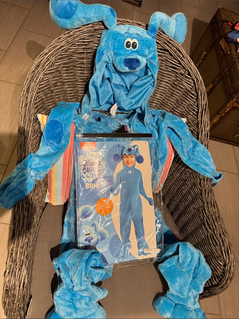 ADORABLE BLUES CLUES 🐶🐶💙💙🩵🩵Blue Plush Kids Costume !!😍❤️❤️